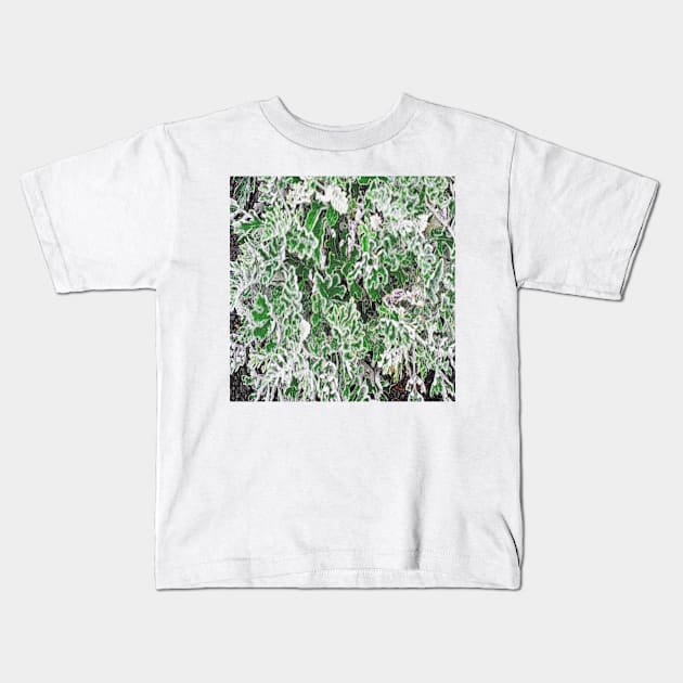 Lush Cineraria Foliage Kids T-Shirt by lukefranklinart